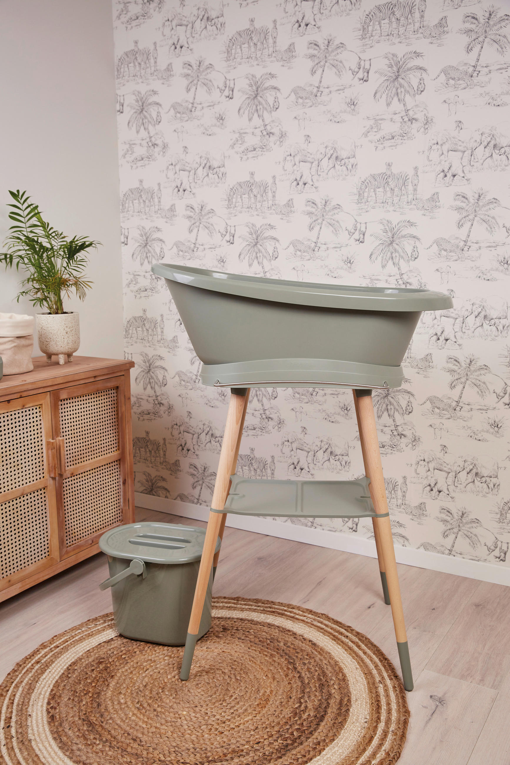 BABYBADESET SENSE  - Dunkelgrün, Basics, Kunststoff (79,5/40/46cm) - Bebe Jou