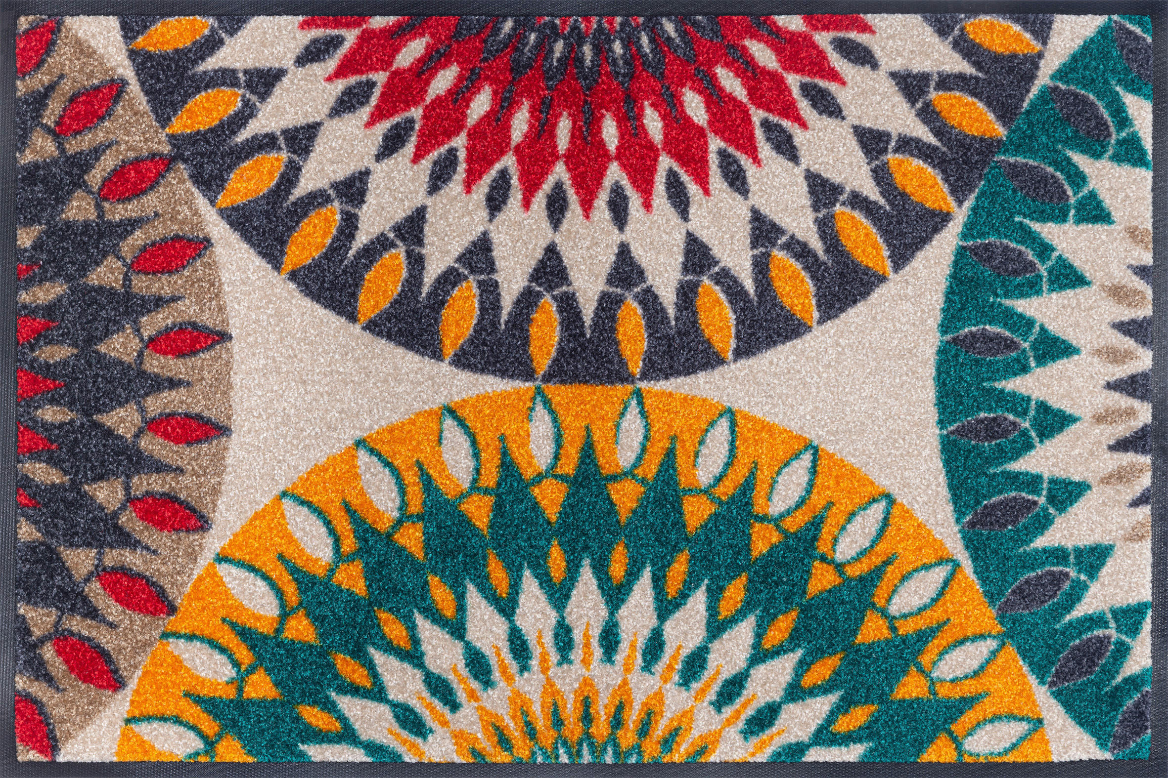DVEŘNÍ ROHOŽKA, 50/75 cm, béžová - béžová, Trend, textil/plast (50/75cm) - wash+dry