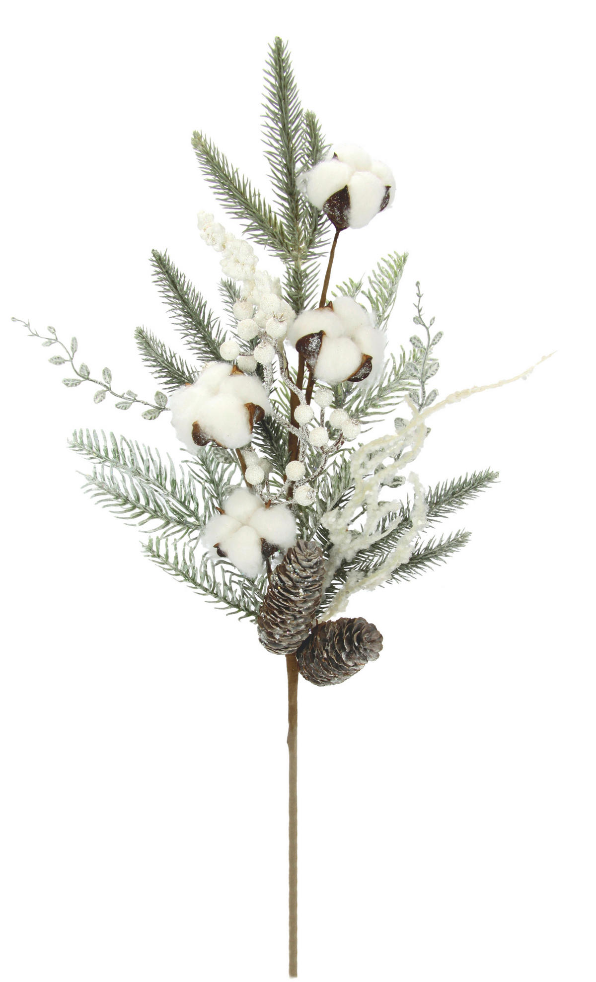 DEKOZWEIG  - Weiß, KONVENTIONELL, Holzwerkstoff/Kunststoff (63cm)