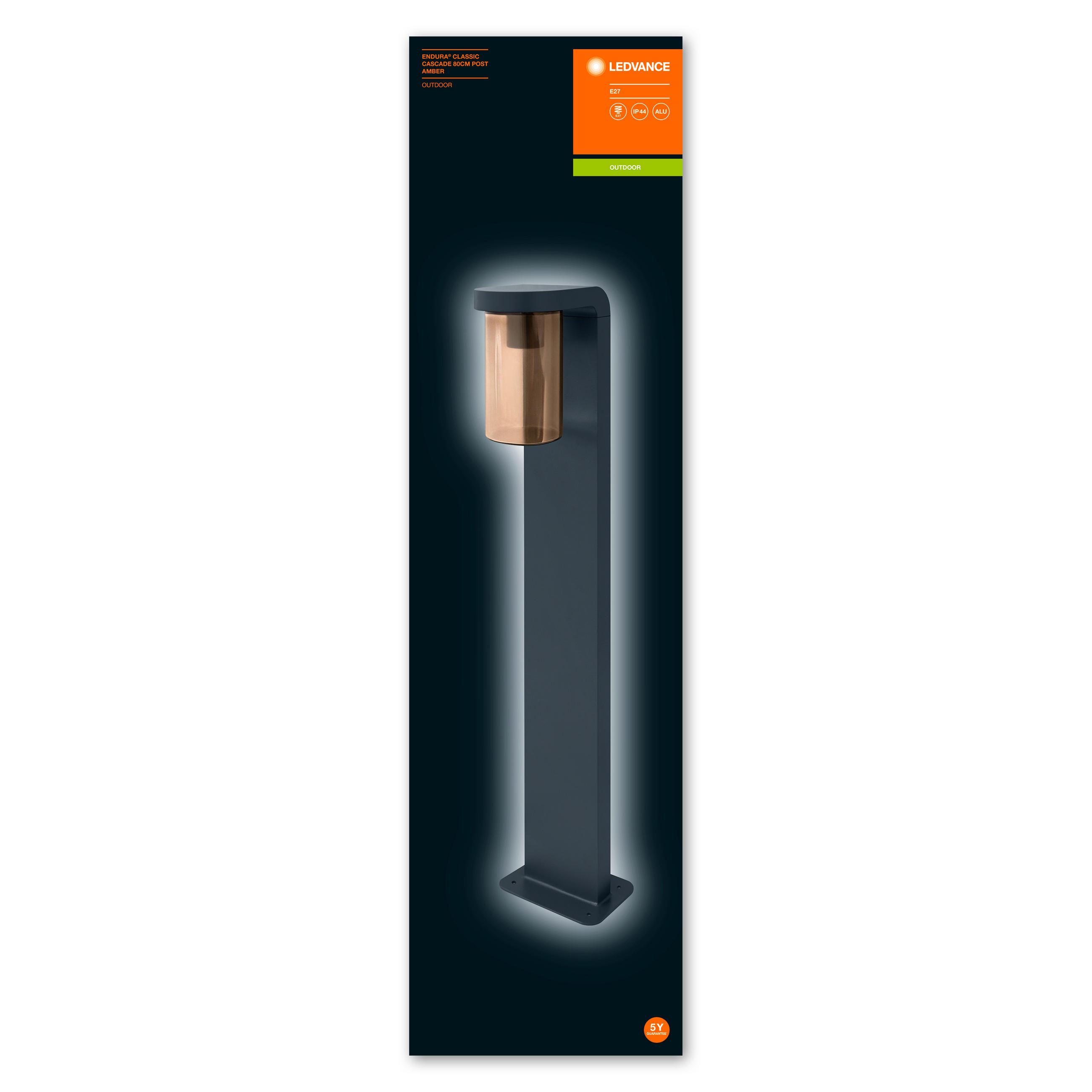 WEGELEUCHTE Endura Classic Cascade 20/16/80 cm   - Klar/Anthrazit, Basics, Glas/Metall (20/16/80cm) - Ledvance
