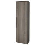 MIDISCHRANK 30/113,6/32,5 cm  - Alufarben/Grau, KONVENTIONELL, Glas/Holzwerkstoff (30/113,6/32,5cm) - Novel