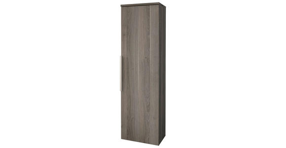 MIDISCHRANK 30/113,6/32,5 cm - Alufarben/Grau, KONVENTIONELL, Glas/Holzwerkstoff (30/113,6/32,5cm) - Novel