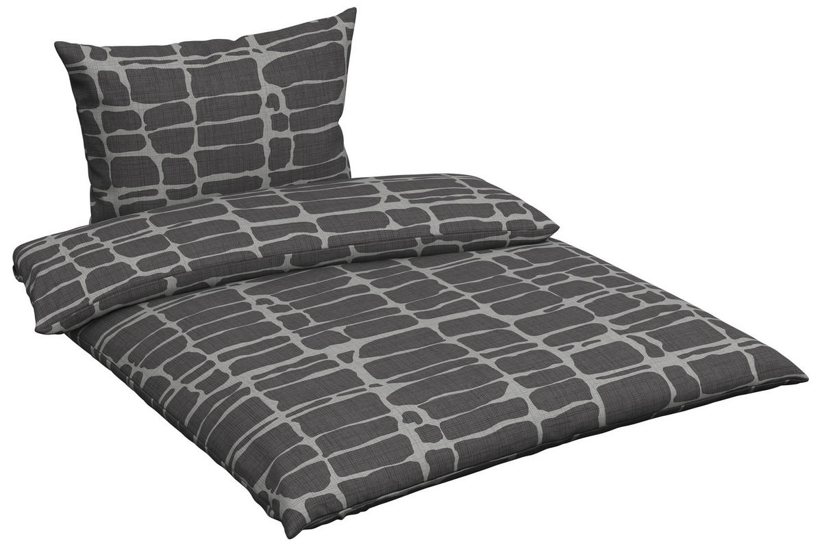 POSTELJNINA CREST 140/200 cm renforcé antracit  - antracit, Konvencionalno, tekstil (140/200cm) - Esposa