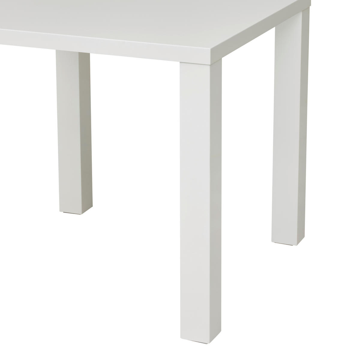 ESSTISCH 80/80/75 cm Nachbildung  Holzwerkstoff quadratisch Weiß Hochglanz  - Weiß Hochglanz, KONVENTIONELL, Holzwerkstoff (80/80/75cm) - P & B