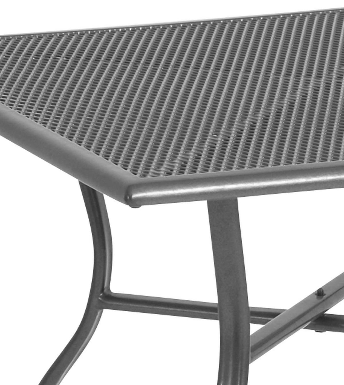 GARTENTISCH Metall Grau quadratisch  - Grau, Basics, Metall (70/70/74cm) - Gardenson