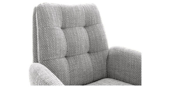 ARMLEHNSTUHL  Stoffauswahl, Typenauswahl, Sitzfläche 360° drehbar Webstoff  - Schwarz/Grau, Design, Textil/Metall (66/95/74cm) - Novel