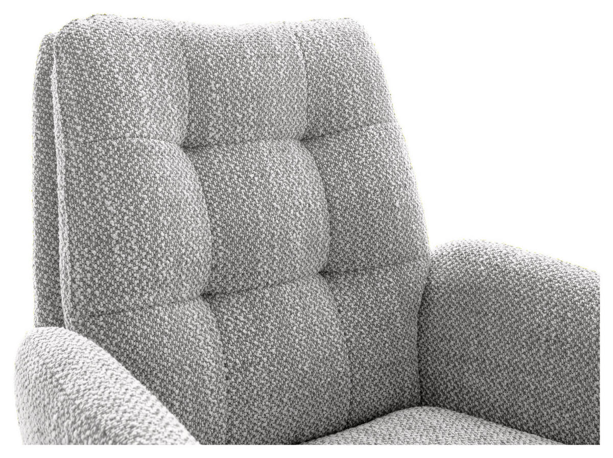 ARMLEHNSTUHL  , Stoffauswahl, Typenauswahl, Sitzfläche 360° drehbar  , Webstoff  ,  - Schwarz/Grau, Design, Textil/Metall (66/95/74cm) - Novel