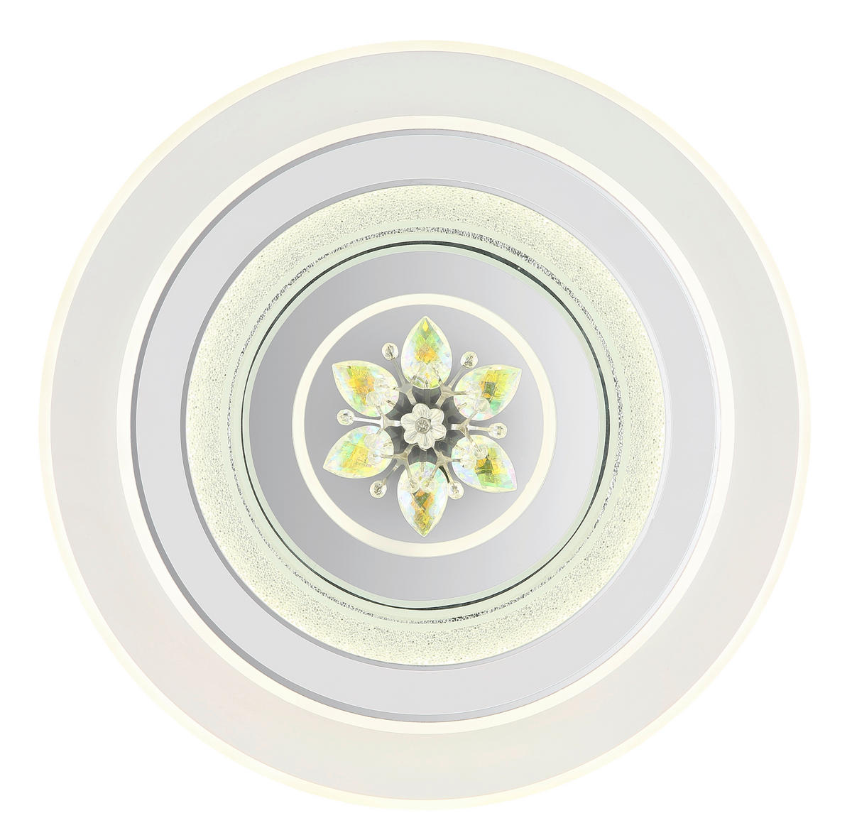 STROPNA LED-SVETILKA   //2700-6500 K/230 V/ - barve kroma/bela, Konvencionalno, kovina/umetna masa (46/6,5cm) - Globo