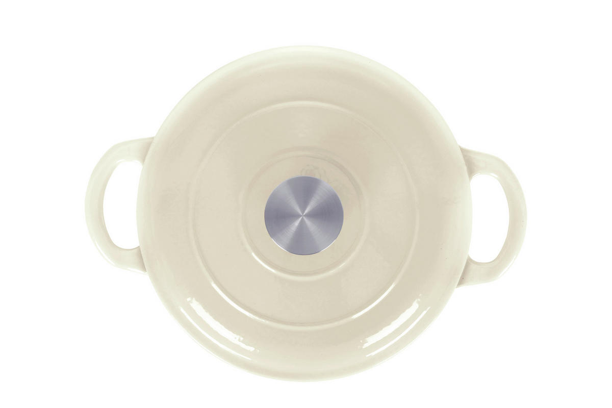 SCHMORTOPF 3,5 L  - Creme, Basics, Metall (22,5 cmcm) - Echtwerk