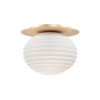 DECKENLEUCHTE Modern 35/28 cm  - Goldfarben/Weiß, Design, Metall (35/28cm) - MAYTONI
