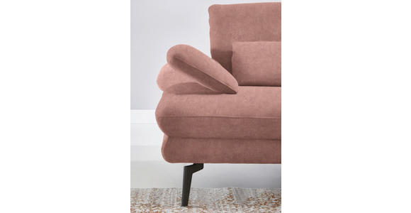 ECKSOFA in Velours Flieder 310/180 cm - Flieder/Schwarz, Design, Textil/Metall (310/180cm) - Dieter Knoll