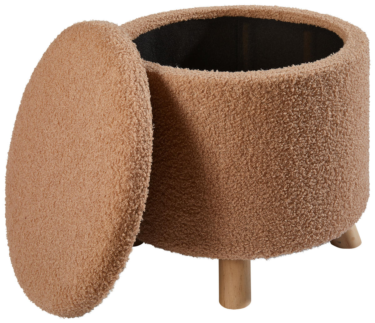 HOCKER Beige  - Beige, Basics, Holz/Kunststoff (40/40/37cm)