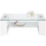 COUCHTISCH rechteckig Weiß - Weiß, Design, Glas (104/38/70cm) - CARRYHOME
