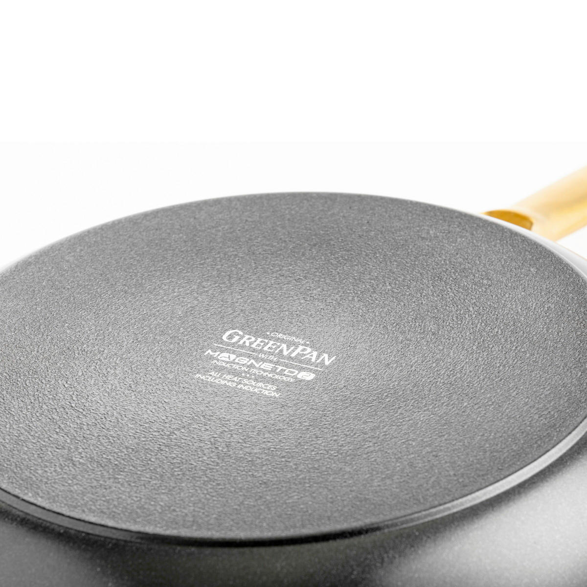 PFANNENSET Padova Reserve Aluminium, Edelstahl 2-teilig  - Goldfarben/Schwarz, Basics, Metall (20cm//26cmcm)