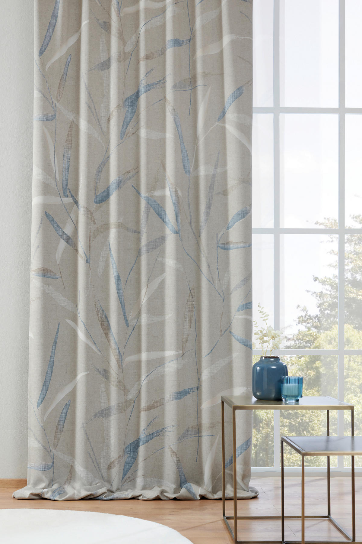 VORHANGSTOFF per lfm Verdunkelung  - Cappuccino, KONVENTIONELL, Textil (76cm) - Esposa