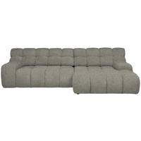 ECKSOFA in Webstoff Graubraun  297/180 cm  - Graubraun/Schwarz, MODERN, Kunststoff/Textil (297/180cm) - Welnova
