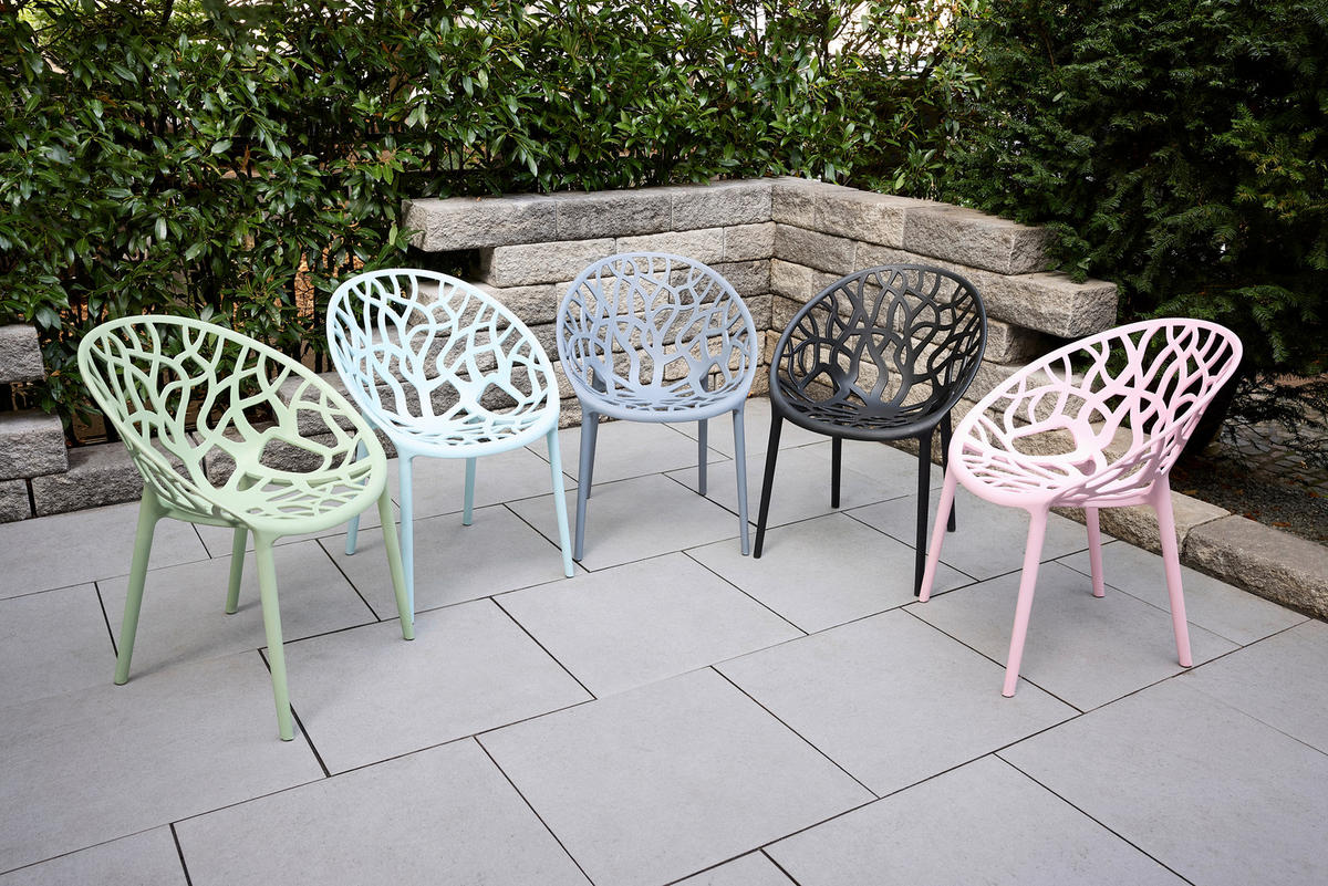 STAPELSTUHL Schwarz  - Schwarz, Design, Kunststoff (60,5/79/58cm) - Ambia Garden