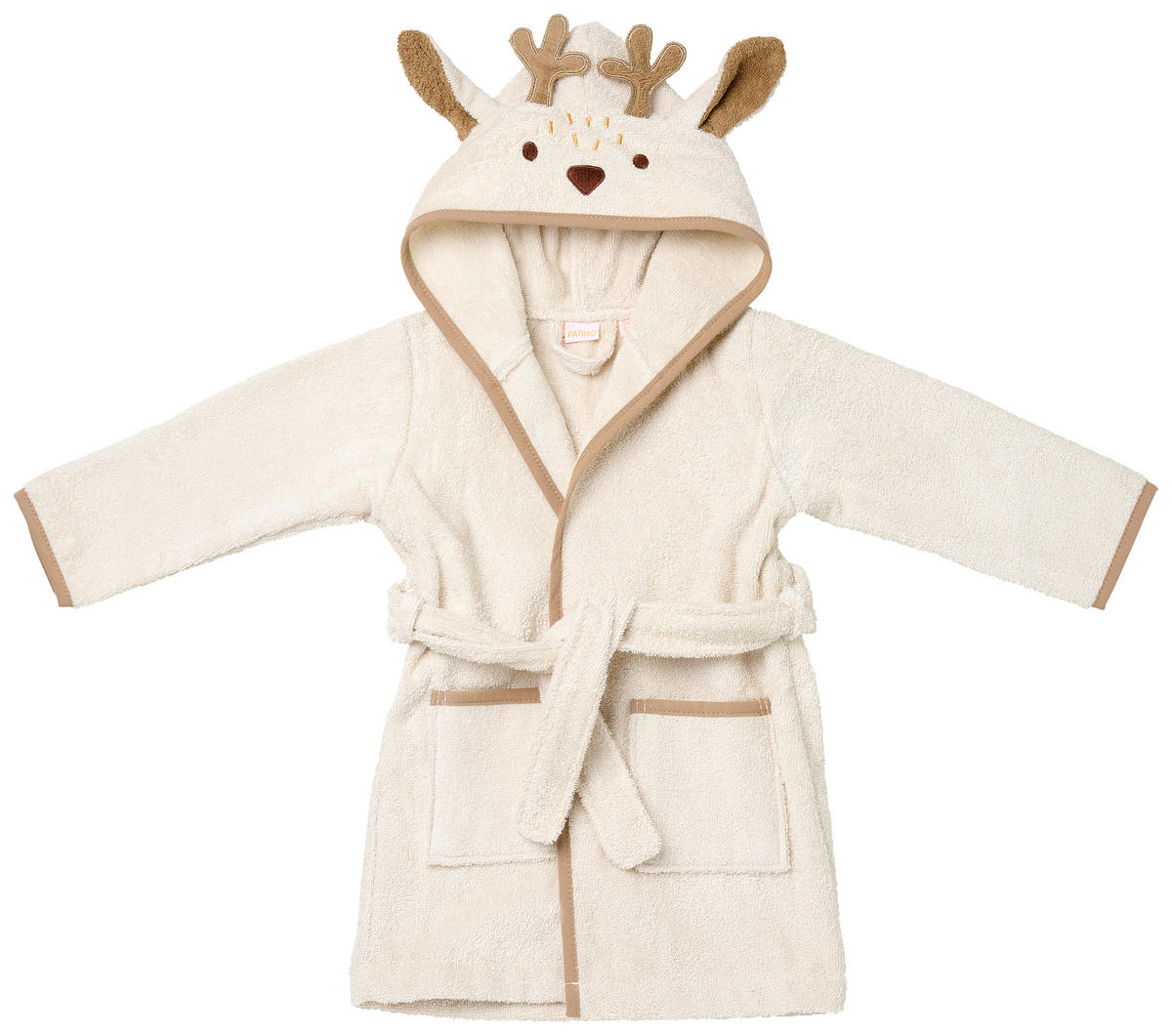 KINDERBADEMANTEL Alpin Chic  - Creme, Basics, Textil - Patinio