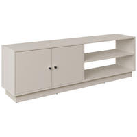 TV-ELEMENT - Kaschmir/Schwarz, Basics, Holzwerkstoff/Kunststoff (161/50/33,5cm) - Boxxx