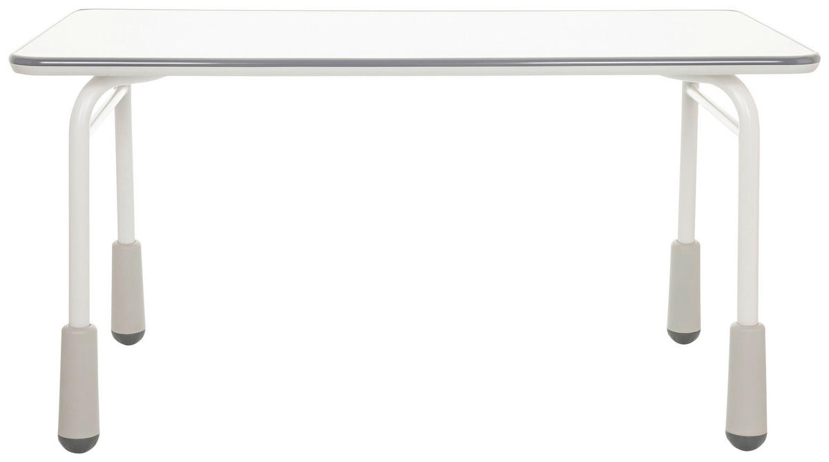 JUGENDSCHREIBTISCH   - Hellgrau, Basics, Holzwerkstoff/Metall (120/58-67/60cm) - MID.YOU