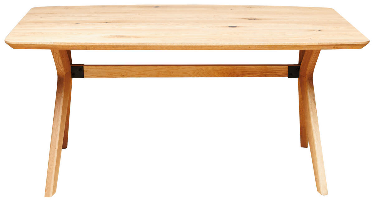 ESSTISCH Eiche massiv rechteckig Eichefarben  - Eichefarben, Design, Holz (180/90/74cm) - Linea Natura