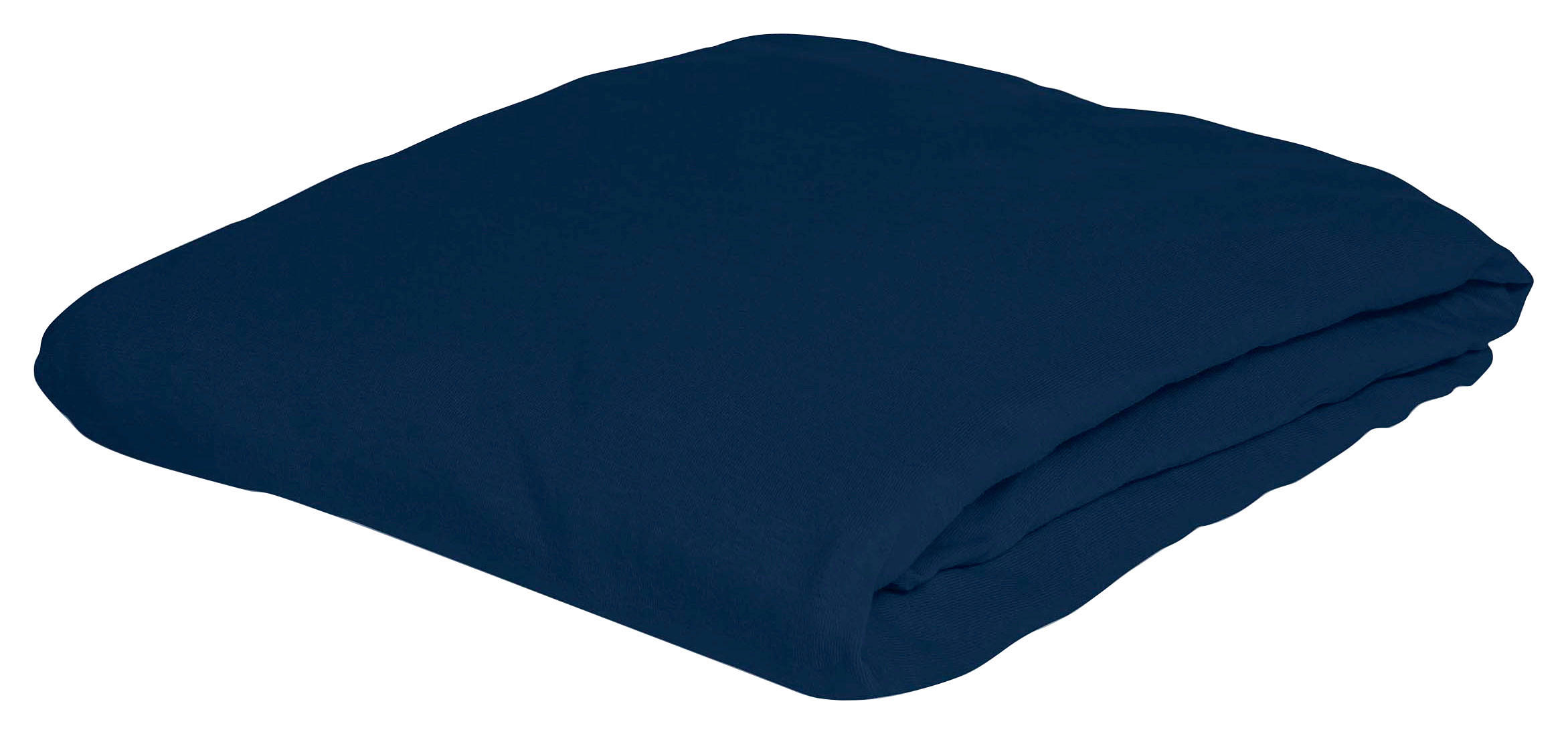 SPANNBETTTUCH Jersey Spannbettlaken marine Jersey - Dunkelblau, KONVENTIONELL, Textil (100/200cm) - Bierbaum