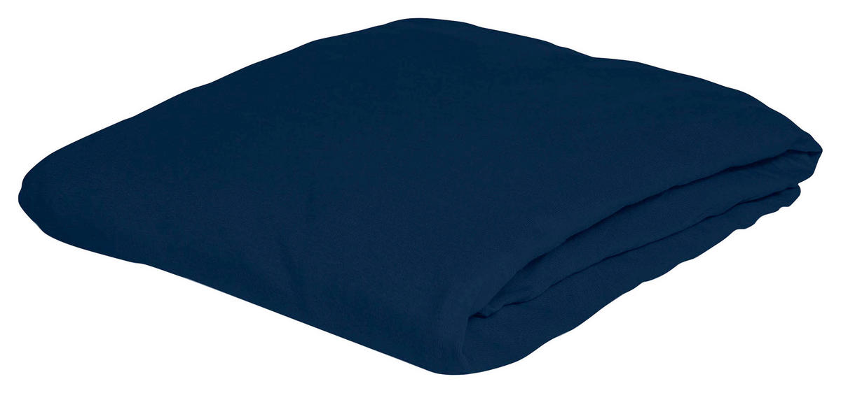 SPANNBETTTUCH Jersey Spannbettlaken marine Jersey  - Dunkelblau, KONVENTIONELL, Textil (100/200cm) - Bierbaum