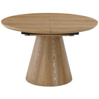 ESSTISCH Eichefarben oval  ausziehbar  - Eichefarben, Design, Holz/Holzwerkstoff (120/160/120/76cm) - Carryhome