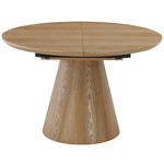 ESSTISCH 120/160/120/76 cm Echtholz, Nachbildung  Holz, Holzwerkstoff ausziehbar oval Eichefarben  - Eichefarben, Design, Holz/Holzwerkstoff (120/160/120/76cm) - Carryhome