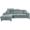 KUTNA GARNITURA tekstil  svijetlo plava   - crna/svijetlo plava, Konvencionalno, tekstil/plastika (172/268cm) - MID.YOU