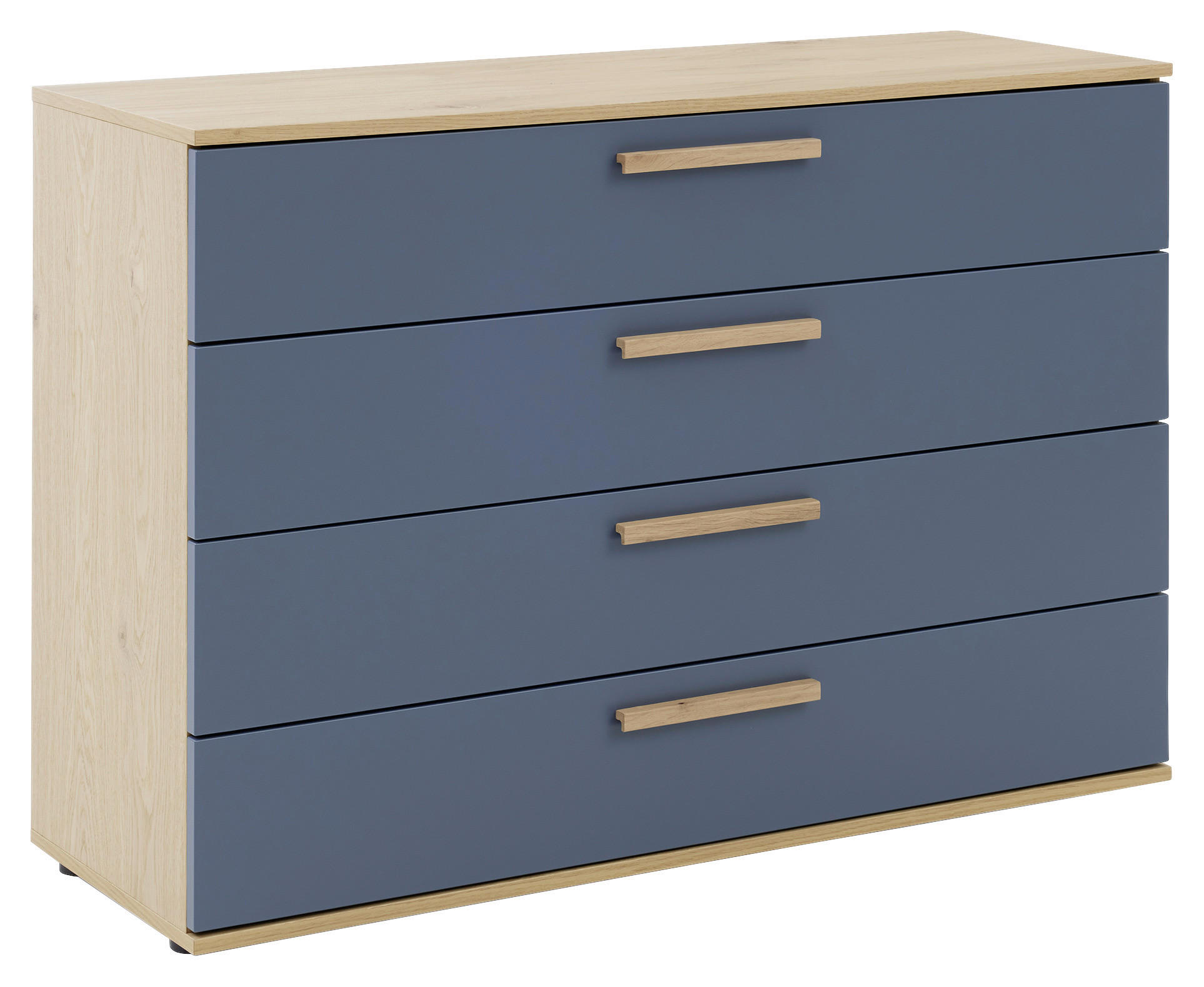 SIDEBOARD  in 120/82,5/46 cm  - Blau/Eichefarben, Design, Holz/Holzwerkstoff (120/82,5/46cm) - Musterring