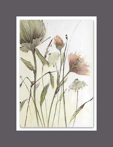 BILD Karola Mittelsteadt Blumen WIESENSTÜCK I  - Multicolor, KONVENTIONELL, Holzwerkstoff/Kunststoff (65/50cm) - Wiedemann