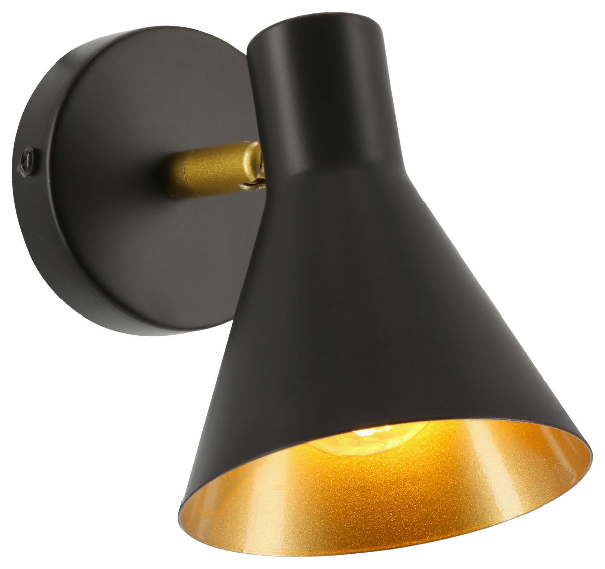 WANDLEUCHTE 10/13/14 cm   - Schwarz, Basics, Metall (10/13/14cm)