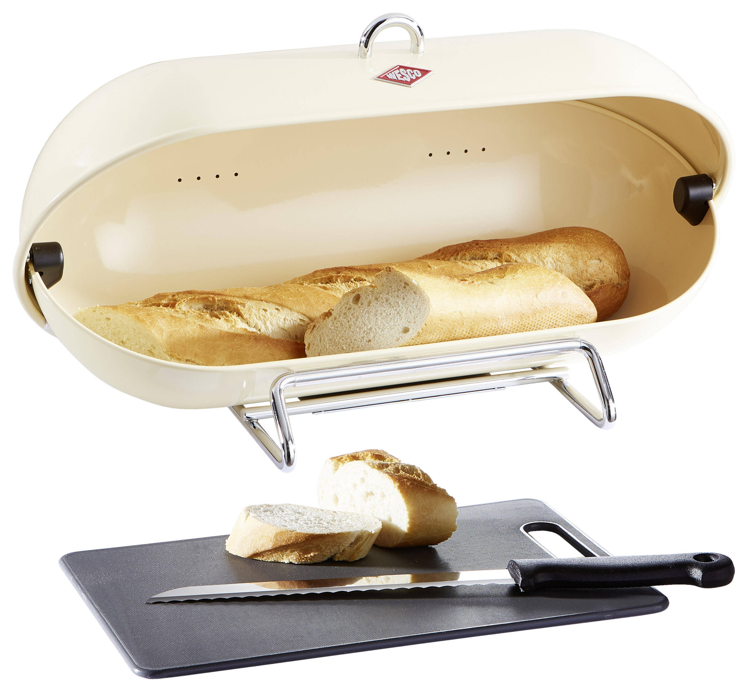 BROTBOX Breadboy - Beige, Basics, Metall (28/43/22cm) - Wesco