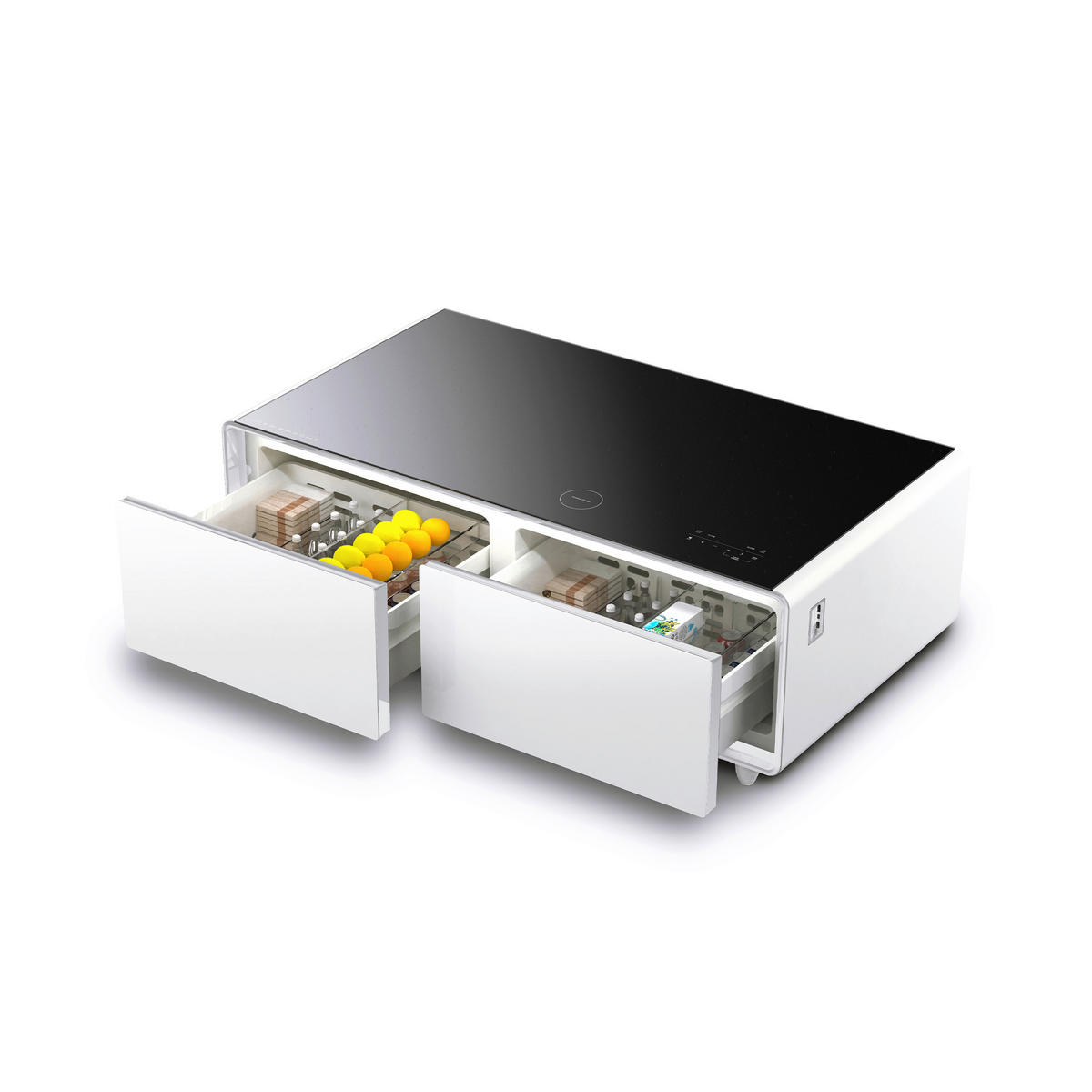 GETRÄNKEKÜHLSCHRANK 130,5/46/70 cm  - Weiß, Basics, Glas/Kunststoff (130,5/46/70cm) - CASO Design