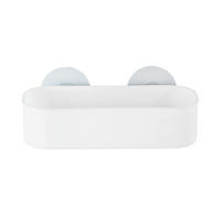 ZUHANYKOSÁR 27/9,5/12 cm  - áttetsző/fehér, Basics, műanyag (27/9,5/12cm) - Wenko