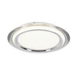 LED-DECKENLEUCHTE 45/6 cm   - Chromfarben/Transparent, Design, Kunststoff/Metall (45/6cm) - Novel