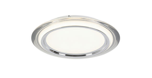 LED-DECKENLEUCHTE 45/6 cm - Chromfarben/Transparent, Design, Kunststoff/Metall (45/6cm) - Novel