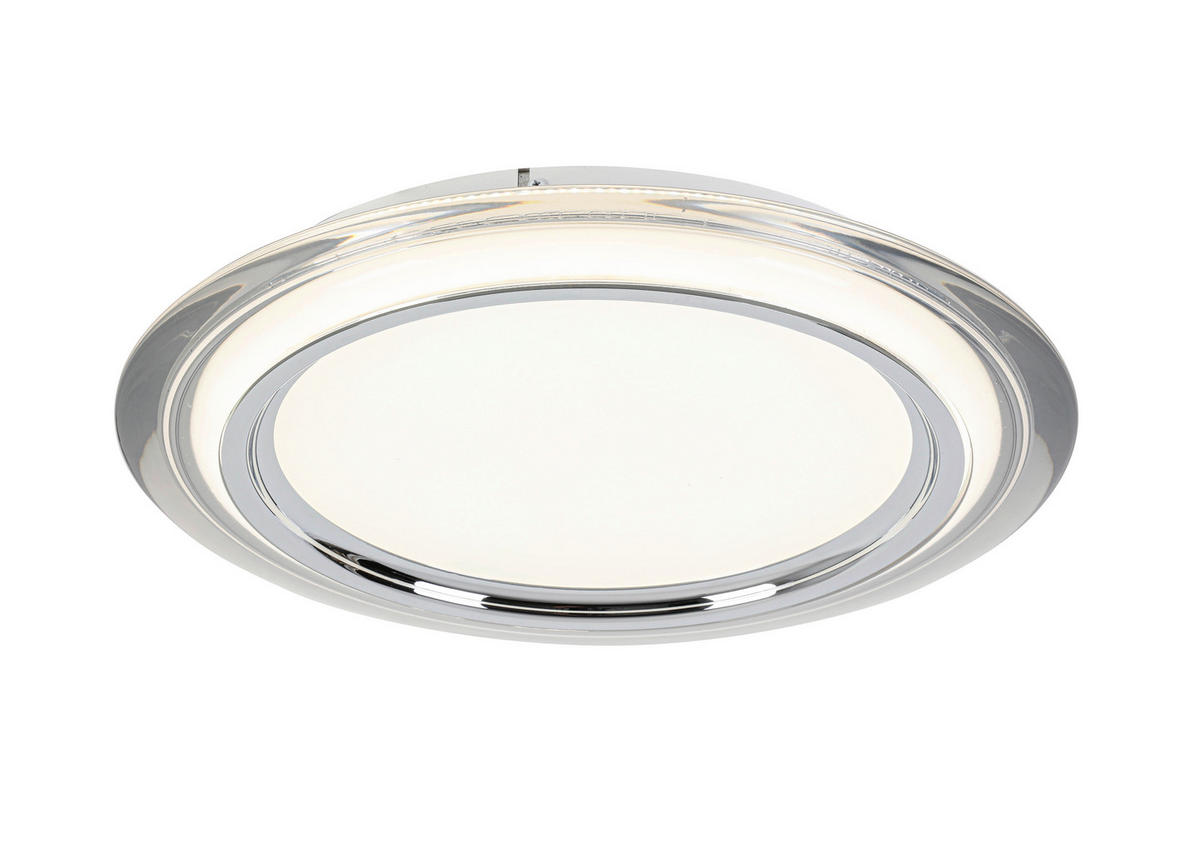 LED-TAKLAMPA Macon 36 W  - vit/kromfärg, Design, metall/plast (45cm) - Novel