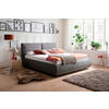 POLSTERBETT 180/200 cm  in Anthrazit  - Anthrazit/Naturfarben, Modern, Holz/Textil (180/200cm) - Livetastic