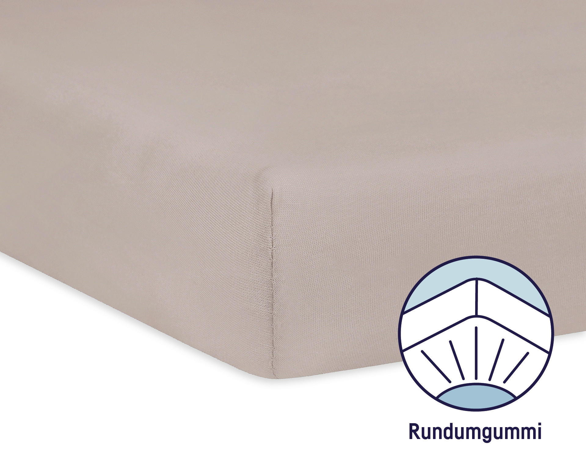 KINDERSPANNBETTTUCH 70/140 cm   - Taupe, Basics, Textil (70/140cm) - Zöllner