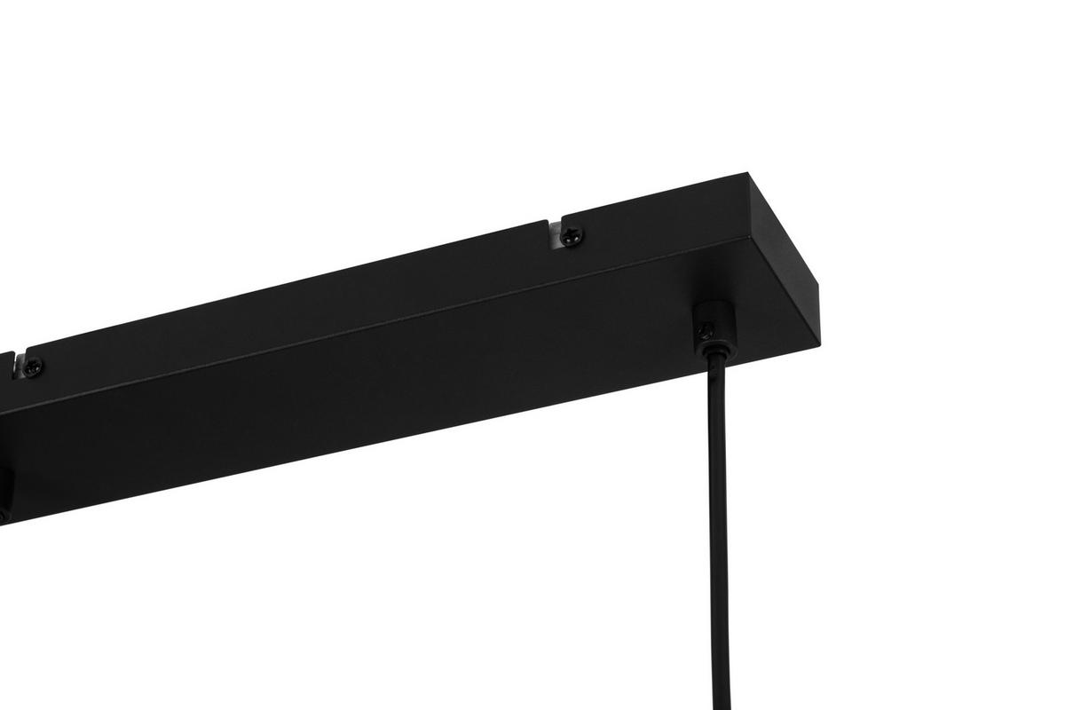 ZÁVESNÉ SVIETIDLO, 100/15/150 cm  - čierna/biela, Basics, kov/sklo (100/15/150cm) - Novel