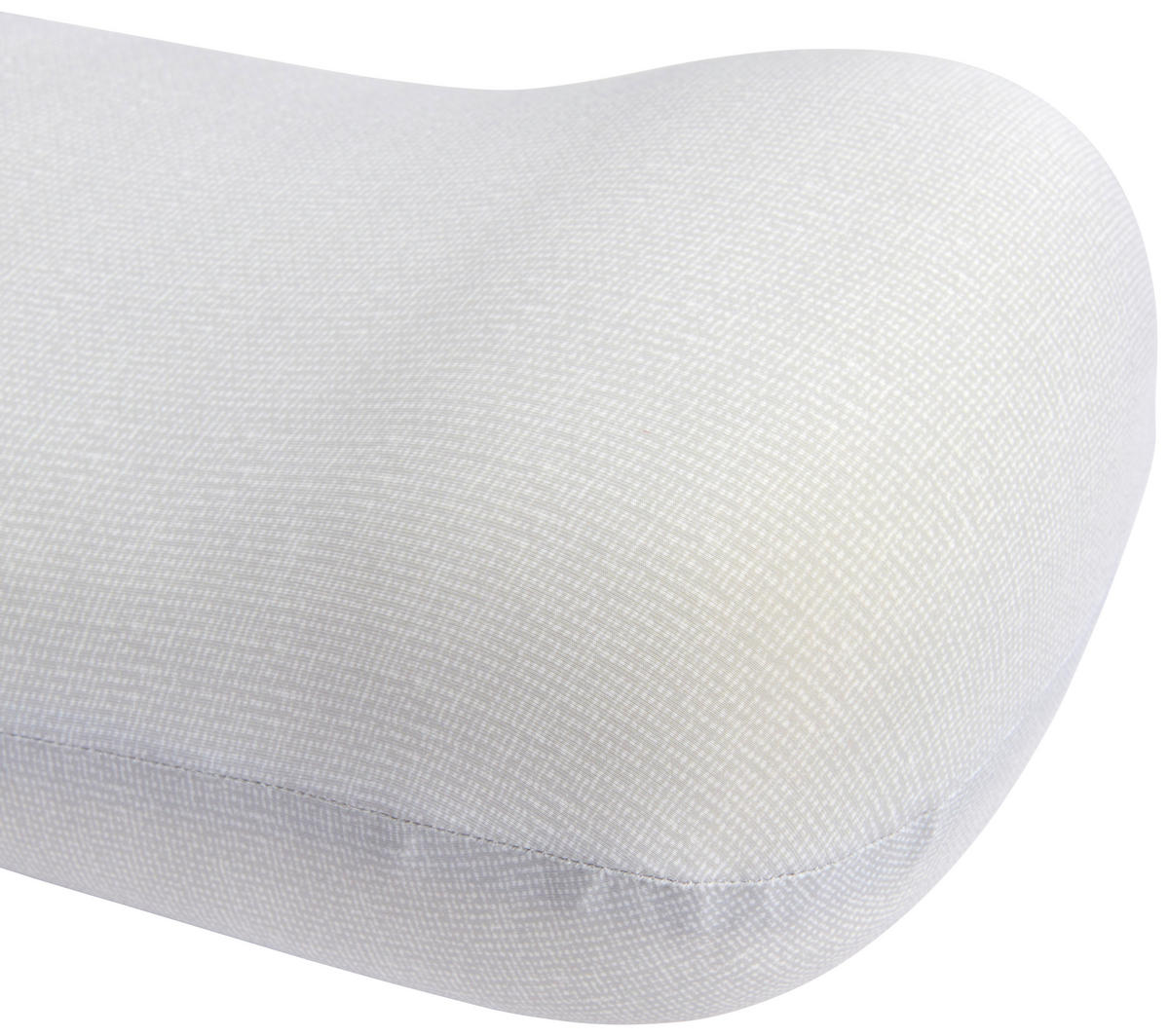 OPORNÝ ŠIJOVÝ VANKÚŠ  - biela, Basics, textil (42/21/13cm) - Sleeptex