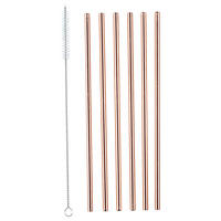 TRINKHALM - Kupferfarben, Design, Metall (0,6/21,5cm) - Echtwerk