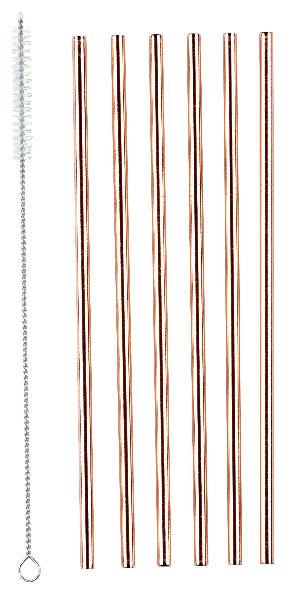 TRINKHALM - Kupferfarben, Design, Metall (0,6/21,5cm) - Echtwerk