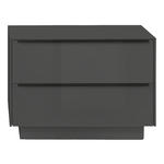 GARDEROBENBANK  in 72/50/32 cm  - Anthrazit/Schwarz, Design, Glas/Metall (72/50/32cm) - Novel