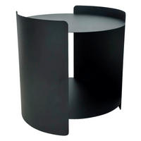 BEISTELLTISCH in Metall 40/40/40 cm  - Schwarz, Design, Metall (40/40/40cm) - Xora