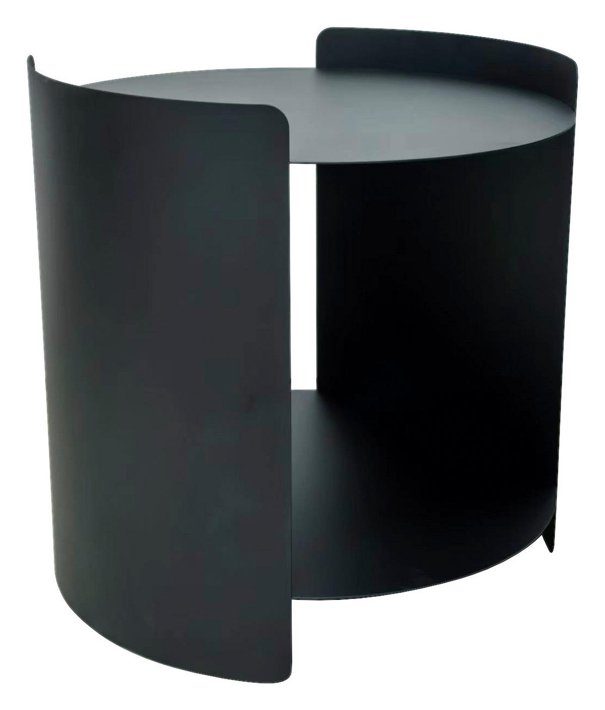 BEISTELLTISCH in Metall 40/40/40 cm  - Schwarz, Design, Metall (40/40/40cm) - Xora