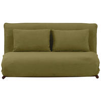 SOFA VELIN Samt Grün, Dunkelbraun  - Dunkelbraun/Grün, Design, Textil/Metall (140/97/80cm) - MID.YOU