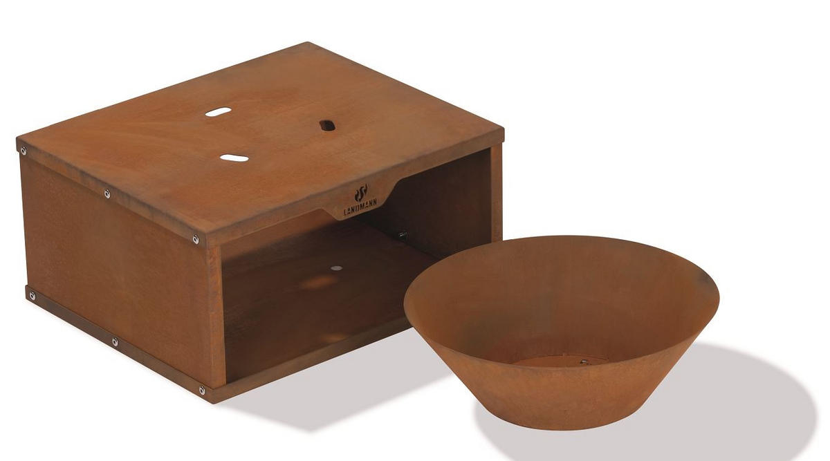 MÍSA NA OHEŇ  - hnědá, Basics, kov (60/50/54cm) - Landmann